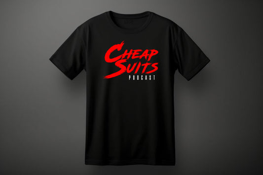 CSP Red Logo Tee (Black)